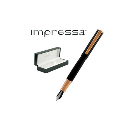 Penna stilografica impressa? nero-rosegold punta m monteverde