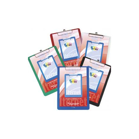 Portablocco a4 in ppl con molla in metallo trasparente [7071tr]