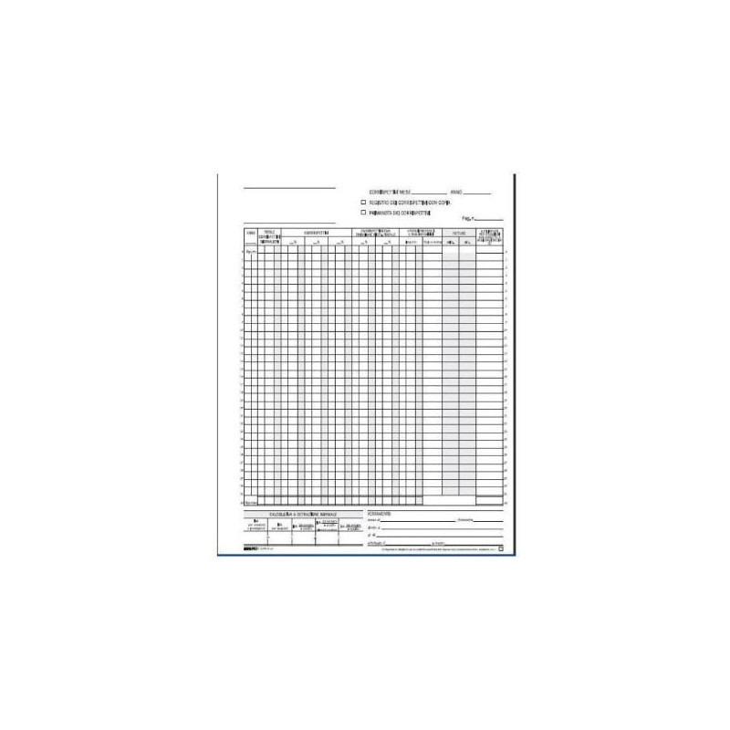 Registro edipro prima nota iva corrispettivi 29,7x23 13/13 fogli