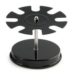 Portatimbri circolare 10posti nero in metallo koala [7202]