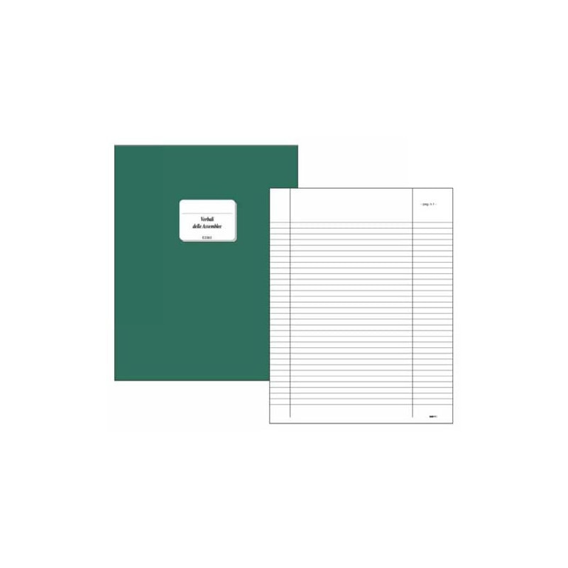 Registro edipro verbale assemblea 31x24,5 92 pagine numerate [e2383]