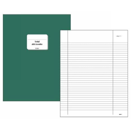 Registro edipro verbale assemblea 31x24,5 92 pagine numerate [e2383]