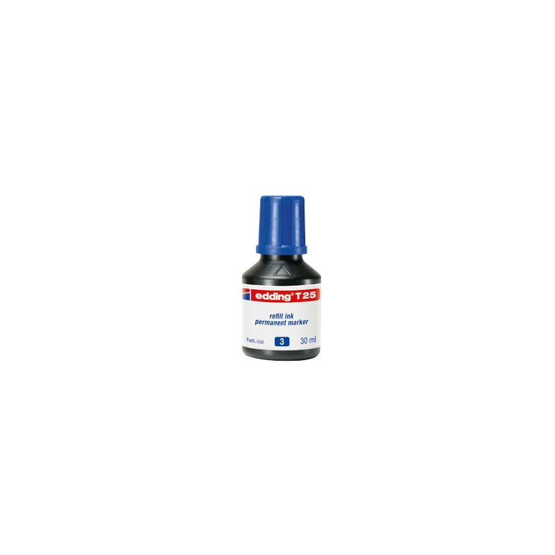 Ricarica inchiostro permanente 30ml t25 blu edding [e-t25 003]