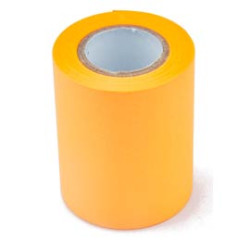 Rotolo ricarica carta autoadesiva iternet ? 26mm 59mmx10m arancio