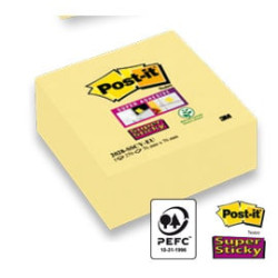 Cubo 270foglietti post-it?super sticky giallo canary? 76x76mm
