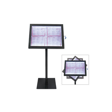 Espositore a led 4xa4 per esterni securit [mcs-4a4-bl-set]