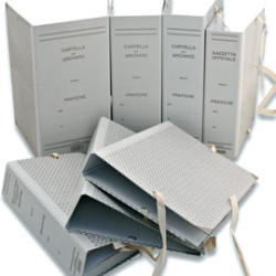 Faldone con legacci rivettati 35x25cm dorso 18cm [ca18]