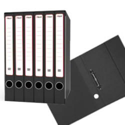 Gruppo raccoglitori km sestetto ad anelli 25.5x34.5cm, dorso 23 cm