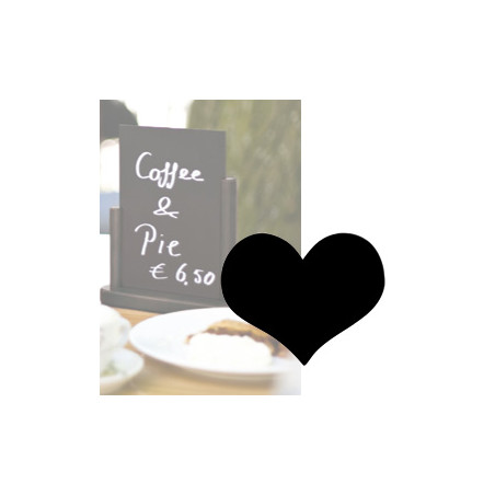Lavagna da parete 'cuore' silhouette securit [fb-heart]
