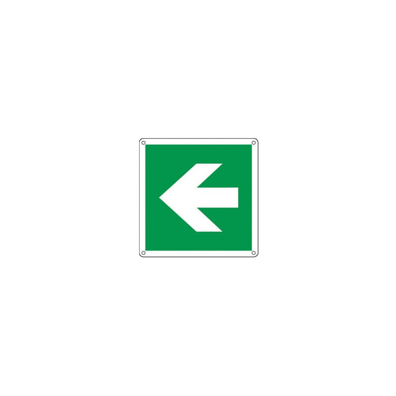 Cartello alluminio 12x12cm 'freccia' [e15104k]