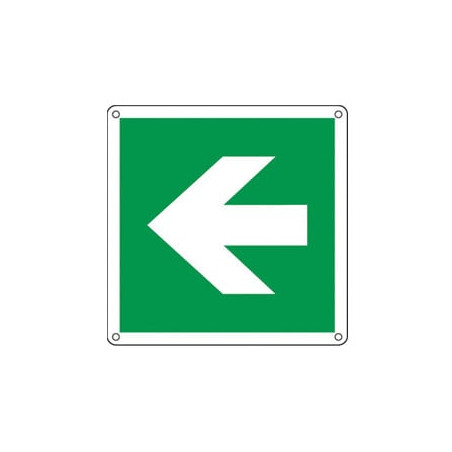 Cartello alluminio 12x12cm 'freccia' [e15104k]