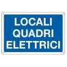 Cartello alluminio 30x20cm 'locale quadri elettrici' [3183]