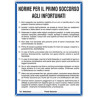 Cartello alluminio 33,3x47cm 'norme di primo soccorso agli infortunati''