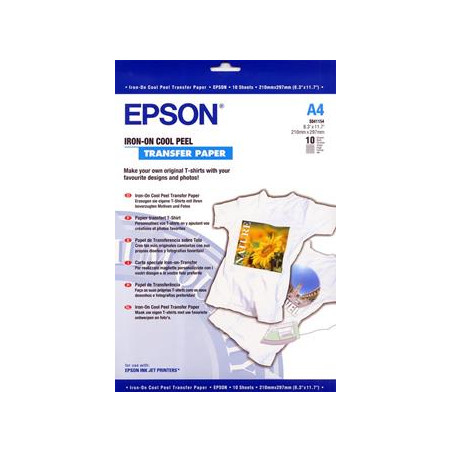 Carta fotografica epson speciale per stampa su tessuto 10fg 124gr