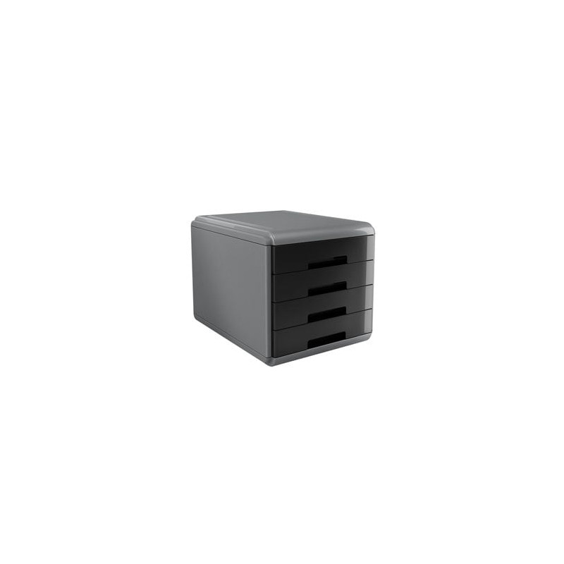 Cassettiera my desk arda 29.5x38.5x28.2cm nero [18p4pn]