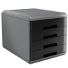Cassettiera my desk arda 29.5x38.5x28.2cm nero [18p4pn]