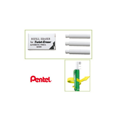 Conf. 3pz gommini per twist erase pentel [0100939]