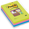 Blocco 90foglietti post-it?super sticky righe 101x152mm 660-3ssuc