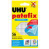 Blister 56 supporti trasparenti gomma adesiva uhu patafix invisible