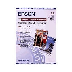 Carta fotografica epson 20 fogli semilucida premium a3 251 gr [c13s041334]