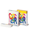 Box display 240 fogli cartoncino bristol 50x70cm 200gr colori assortiti