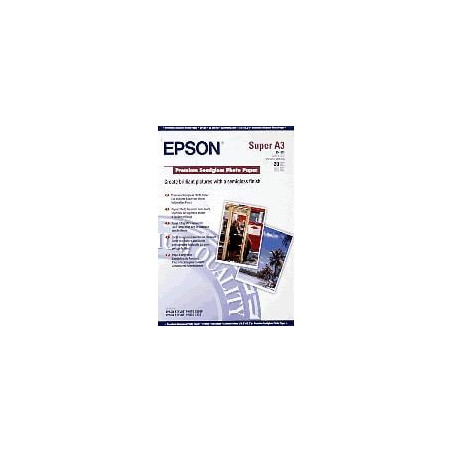 Carta fotografica epson 20 fogli semilucida premium a3+ 251 gr [c13s041328]