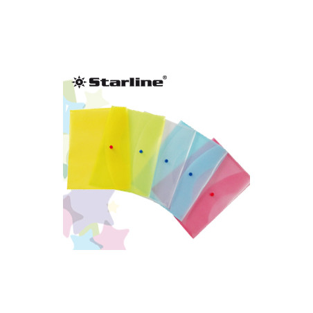 Busta con bottone 22x30cm colori ass. starline [030025as]