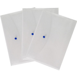 Busta con bottone 22x30cm trasparente starline [030025nt]