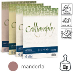 Carta calligraphy nature a4 50fg 100gr mandorla favini [a69c534]