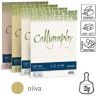 Carta calligraphy nature a4 50fg 120gr oliva favini [a69n534]