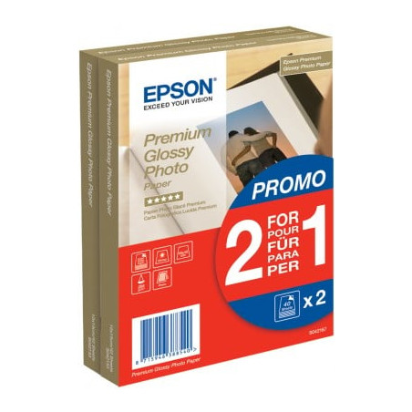 carta fotografica epson 40 fogli lucida premium best 10x15cm (4x6")