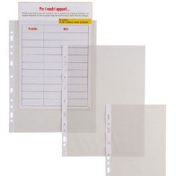 25 buste forate 30x22-150 liscio a4-album pesanti atla t