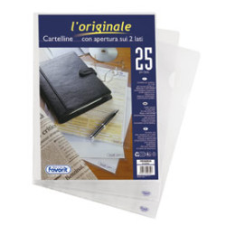 Cartellina a l in ppl favorit finitura liscia formato utile 22x30cm