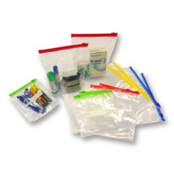 50 buste slider 18x22x3cm 60mic. c/zip e cursore rosso in ppl [3515]