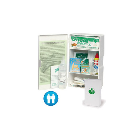 Armadietto p. soccorso bianco 1/p fino a 2 persone [cps519]