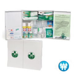 Armadietto p. soccorso in plastica bianco 102p oltre 3 persone [cps521]