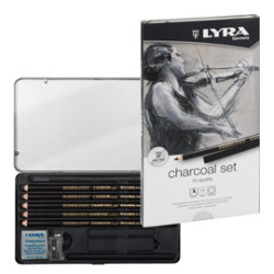 Astuccio metallo assortimento rembrant charcoal set lyra [l2041112]