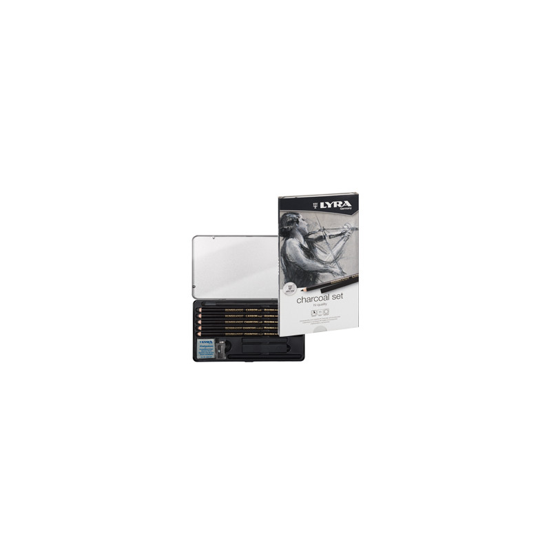 Astuccio metallo assortimento rembrant charcoal set lyra [l2041112]