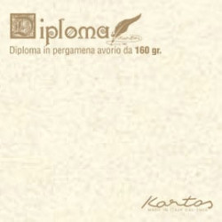 Blister 10 diplomi pergamena 210x297mm 160gr neutro avorio kartos