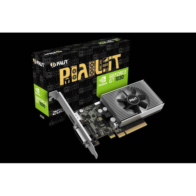 Scheda video nvidia palit geforce gt 1030 2gb gddr4 [nec103000646-1082f]