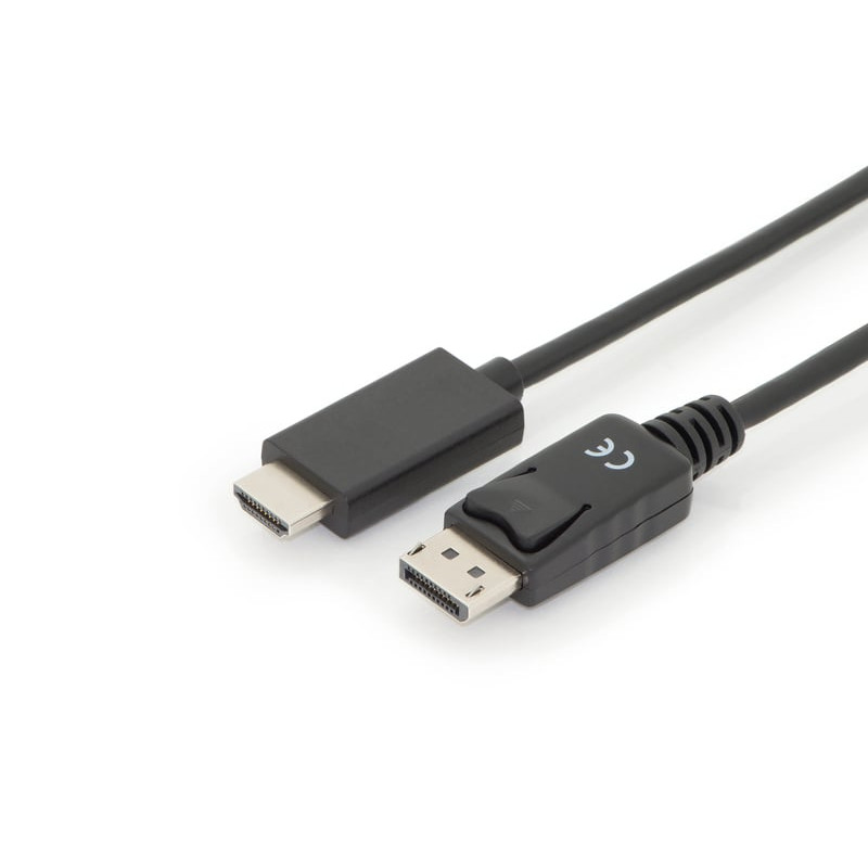 Cavo digitus displayport a hdmi m/m 2m nero [ak-340303-020-s]