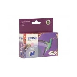 Cartuccia epson magenta chiaro photo r265 r360 blister con rf [c13t08064011]