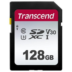 128gb scheda sdxc transcend 300s class 10 uhs-i u1 v10 a1 [ts128gsdc300s]