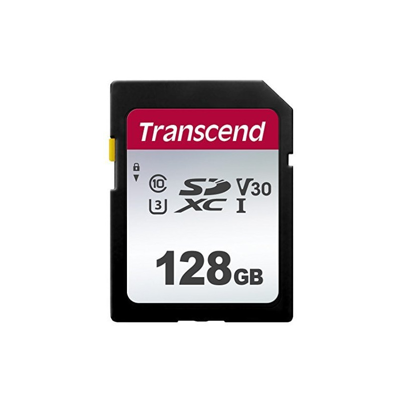 128gb scheda sdxc transcend 300s class 10 uhs-i u1 v10 a1 [ts128gsdc300s]