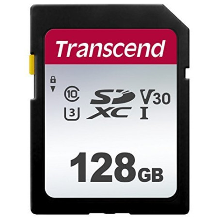 128gb scheda sdxc transcend 300s class 10 uhs-i u1 v10 a1 [ts128gsdc300s]