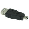Adattatore inline usb 2.0 type-a a mini usb 2.0 type-a f/m