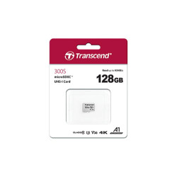 128gb scheda microsdxc transcend 300s class 10 uhs-i u3 v30 a1