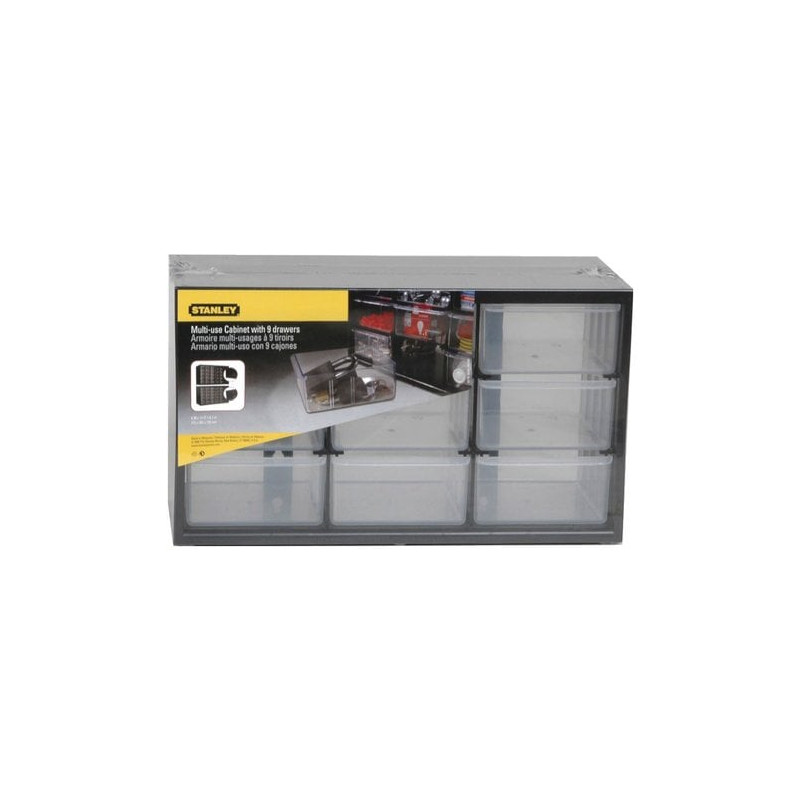 Cassettiera portautensili stanley 9 cassetti grandi 1-93-978