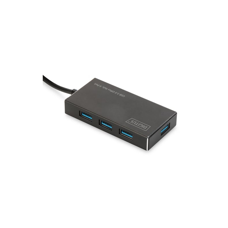 Hub usb digitus 4 porte 4xusb3.0 nero [da-70240-1]
