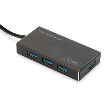 Hub usb digitus 4 porte 4xusb3.0 nero [da-70240-1]